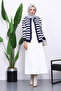 Navy Blue Buttoned Cold Yarn Knitwear Cardigan - 2