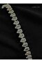 Gift Steel White Stone Diamond Model Bagette Waterway Bracelet - 6