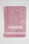 2 Piece Jacquard Bath Towel Set 100% Cotton 90X150 cm Arden Pink