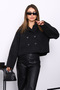 Anthracite Short Buttoned Cashmere Jacket