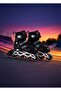 Double Row Light-Up Silicone Wheel Adjustable Roller Skates – Aluminum Body, Set with Bag - 2