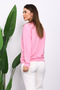 Pink Crew Neck Two Thread Sweatshirt - 4