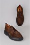 Select 54083 Genuine Leather Casual Men's Shoes Brown Suede - 6