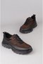 3256-25283 Genuine Nubuck Leather Casual Men's Shoes Black-Brown - 4