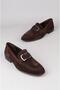 Select 14000 Genuine Leather Buckle Special Edition Men's Shoes Brown Suede - 5