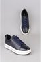 Select m054 genuine leather men's casual shoe navy blue - 8