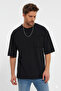 Short Sleeve Striped Detail and Pocket T-Shirt with a Dirty Cut - 5