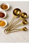 4-Piece Metal Handle Gold Measuring Spoon Set Small Size Seasoning Spoon - 2