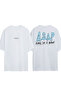 Asap Design Printed White Oversized T-Shirt