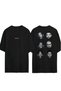 Trap Stars Design Printed Black Oversized t Shirt
