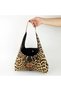 Handmade Leopard Pattern Hobo Bag Shoulder Bag - 3