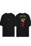 Metallica Venom Design Printed Black Oversized t Shirt