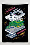Vertical Gamer Wall Covering – Gaming Themed, High-Quality Fabric, Tapestry Wall Carpet - 2