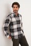 Men's Viscose Fabric Plaid Transitional Slim Fit Shirt - 8