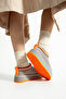 Valentine Suede Fur-Lined Colorful Sole Tazz Slippers - 5