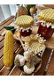 Yellow Gingham Canning Jar Lid Sleeve (6 Pieces) - 2