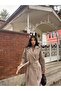 Women's epaulet waist belted lined stamp coat - 3