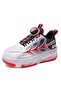 Kids Four Wheel Roller Shoes Rechargeable LED Flash Light Sneaker Skate Heelys Shoes - 5