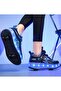 Kids Four Wheel Roller Shoes Rechargeable LED Flash Light Sneaker Skate Heelys Shoes - 2