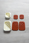 2 Different Polymer Clay Mold Sets with Abstract Patterns - 2