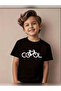 Unisex Oversized Bi̇si̇klet Ba Printed Amuklu Crew Neck Short Sleeve Black T-Shirt