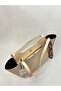Elena Beige Matte Zipper Detailed Women's Shoulder Bag - 4