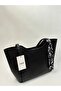 Elena Black Matte Zipper Detailed Women's Shoulder Bag - 6