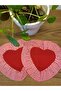 Red Heart Presentation Napkin Holder Set of 2 - 2
