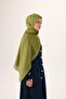 Cotton Polyester Liva Shawl Light Green Non-Slip Tok Duruşlu 90X200 - 3