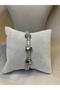 Xoxo Vip Stainless Steel Bracelet Baguette Waterway Zircon Stone - 17+3 cm Length - 2