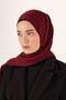 Cotton Polyester Liva Shawl Burgundy Breathable Textured 90X200