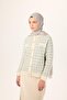 Cotton Polyester Liva Shawl Silver Plain Textured Tok Duruşlu 90X200 - 4