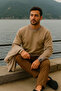 Men's Thick Crew Neck Casual Mink Sweater - 2