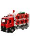 Maxx Wheels Friction Carrier Truck with Launcher Vehicle with Openable and Closeable Carrier Truck Red