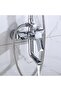 Modern Luxury Shower System, Chrome, 8-Inch Square Rain Shower Head with Handheld Spray - 5