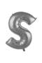 Foil Balloon Letter Silver Color 100 cm 40 Inch Helium Compatible