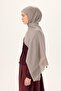 Cotton Polyester Liva Shawl Light Gray Patterned Textured Breathable 90X200 - 4