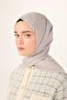Cotton Polyester Liva Shawl Silver Plain Textured Tok Duruşlu 90X200 - 2