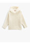 Hooded Knitted Sweater Basic Soft Textured Long Sleeve