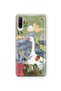 Huawei P30 Lite Compatible Transparent Phone Case with Illustration Pattern of Goose and Nature