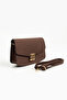 Jasmine Brown Suede Buckle Women's Shoulder Bag - 3
