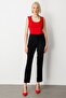 Skinny Leg Crepe Trousers - 2