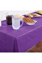 Purple Tablecloth, Black Table Skirt, 2 Pieces Black Backdrop - 3