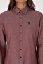 Women's Burgundy Long Sleeve Basic Shirt 50316711-VR014 - 6