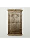 Velvet Islamic Prayer Mat – Brown Floral Elegance - 2