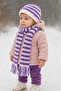 Hand Knitted Wool Children's Scarf Beanie Set |   2-6 Years Old |   Handmade Winter Set |   Warm Holder Winter Set I - 3