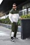 Khaki Hooded Men's Tracksuit Set 5926 - 4