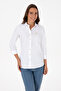Women's White Long Sleeve Basic Shirt 50308024-Vr013 - 3