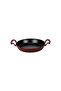 Cast Iron Round Frying Pan, One-Piece, Double Handles, Diameter (Ø) 16cm - Burgundy