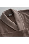 Lara Prestige Series Men's Bathrobe Brown, Oeko Tex Certified 100% Aegean Cotton, Woven 360 Gsm - 6